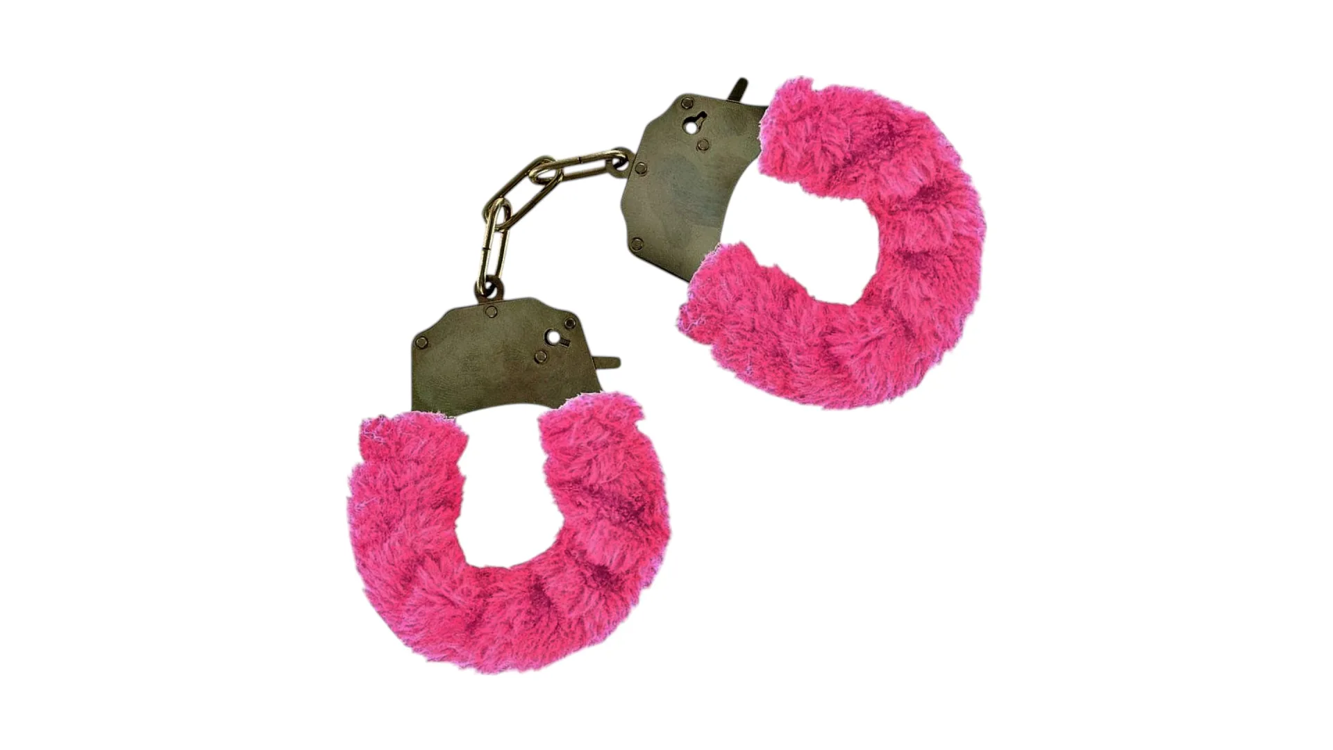Mokko Pure Joy HandCuffs – plyšové putá s kľúčikmi ružové
