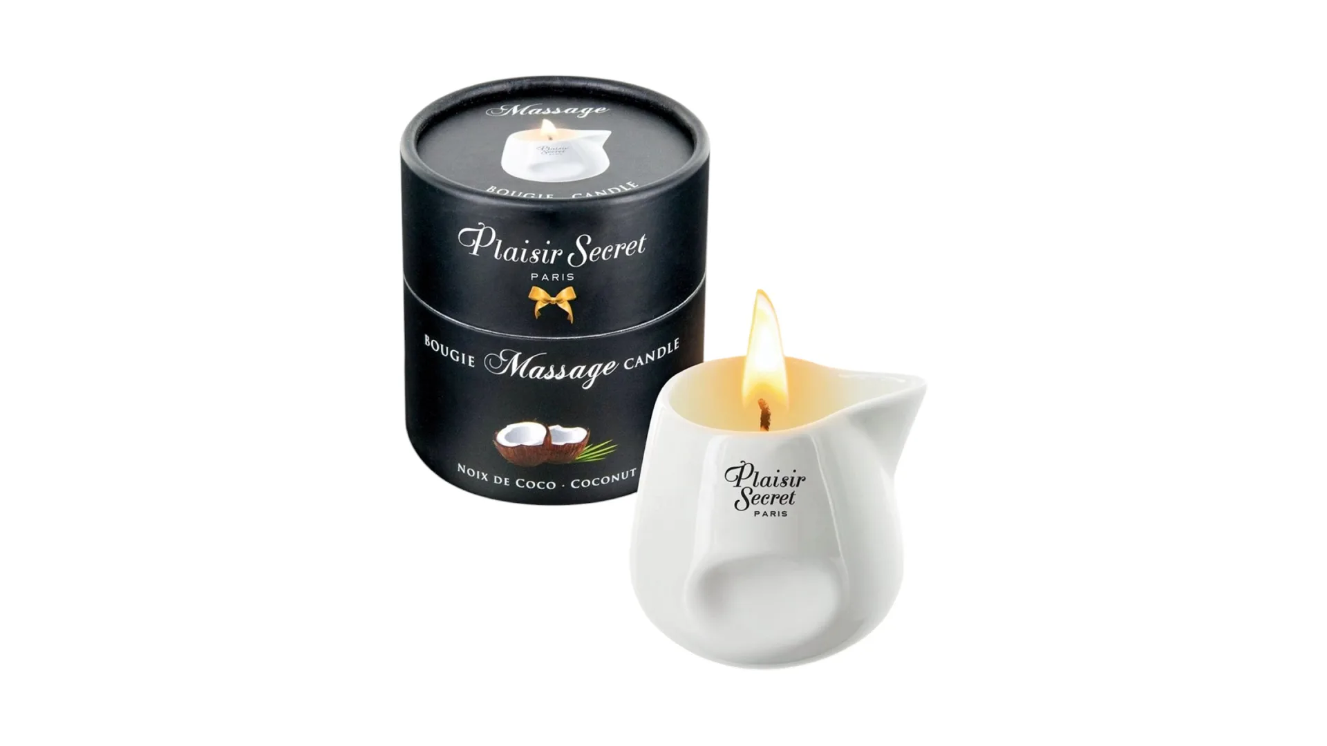 Plaisir Secret Massage Candle - Masážna sviečka (Kokos)