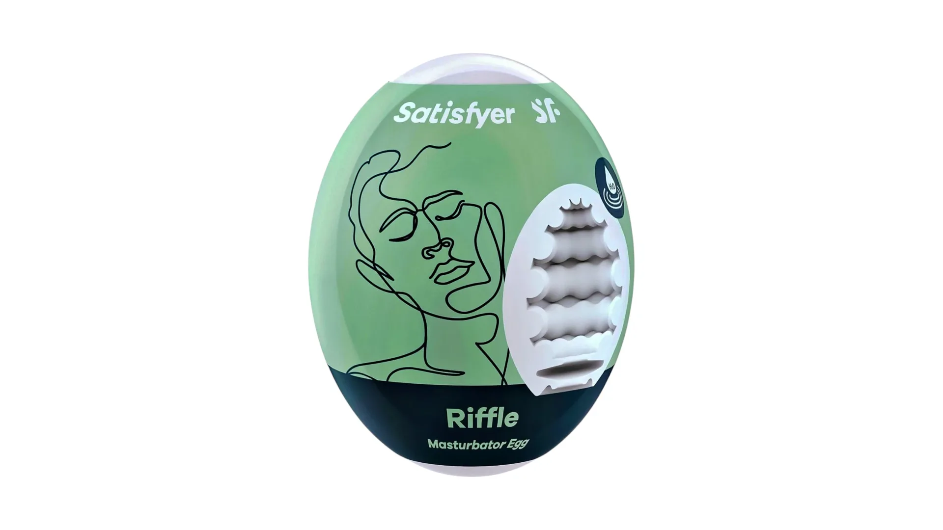 Satisfyer Riffle Masturbator Egg – pružné vajíčko na stimuláciu penisu