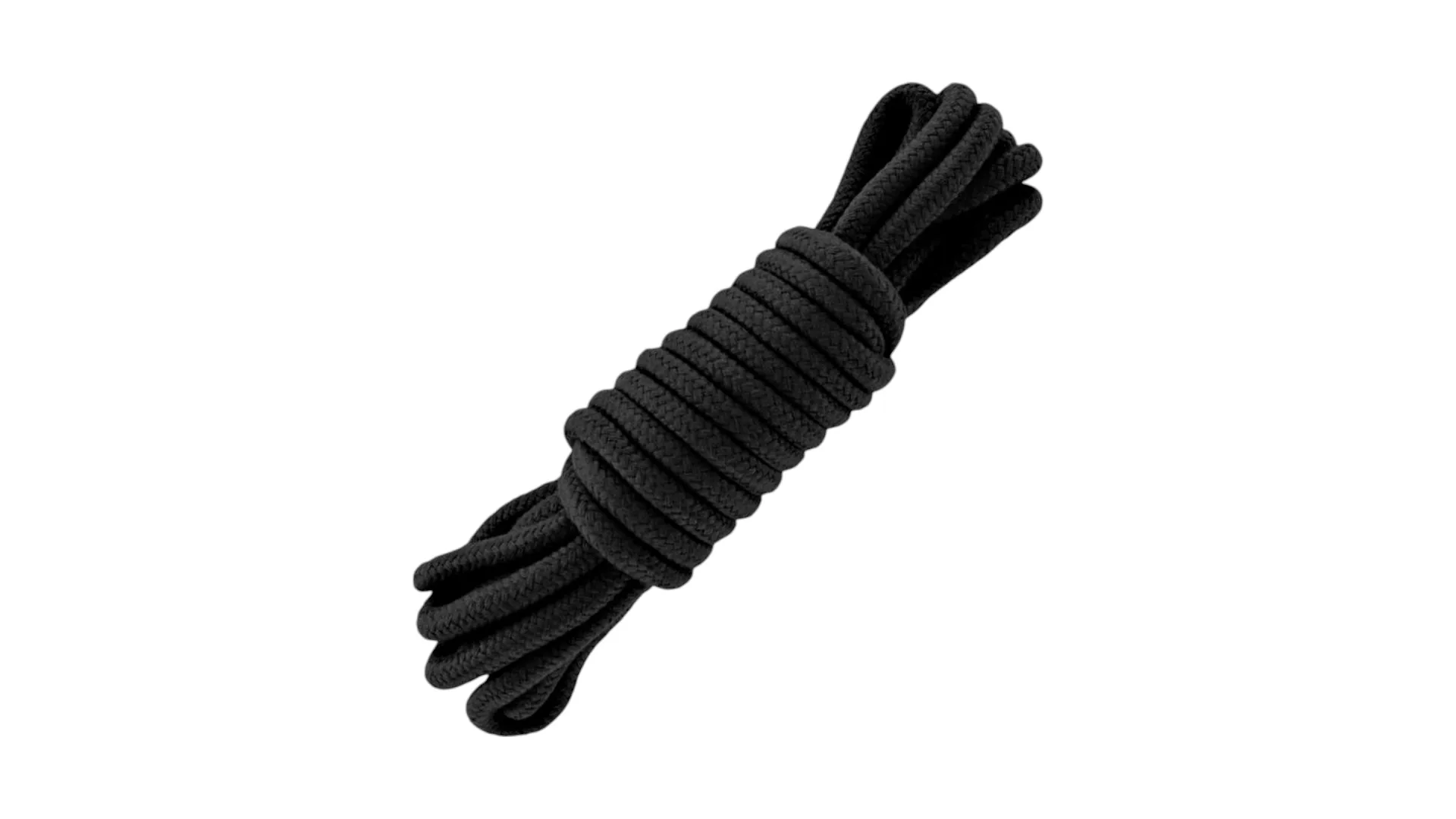 passion labs Bondage Rope  – jemné BDSM viazanie, čierne, 5 m