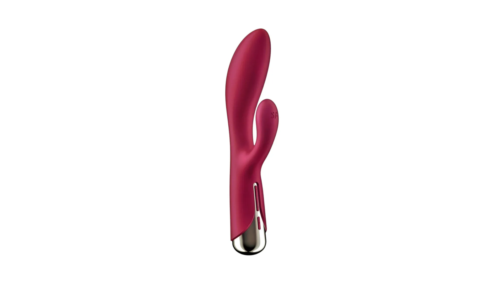 Satisfyer Spinning Rabbit 1 – rotačný vibrátor s klit. stimulátorom červený