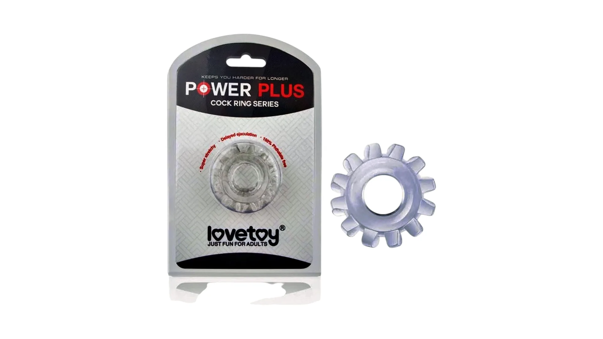 Power Plus Cock Ring – Elastický krúžok na penis pre tvrdšiu erekciu