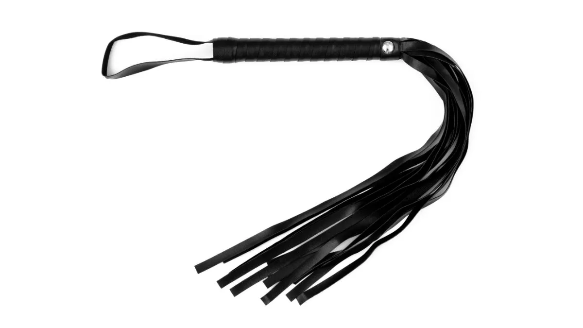 B-Series Fetish Whip - Elegantný čierny flogger 1.0
