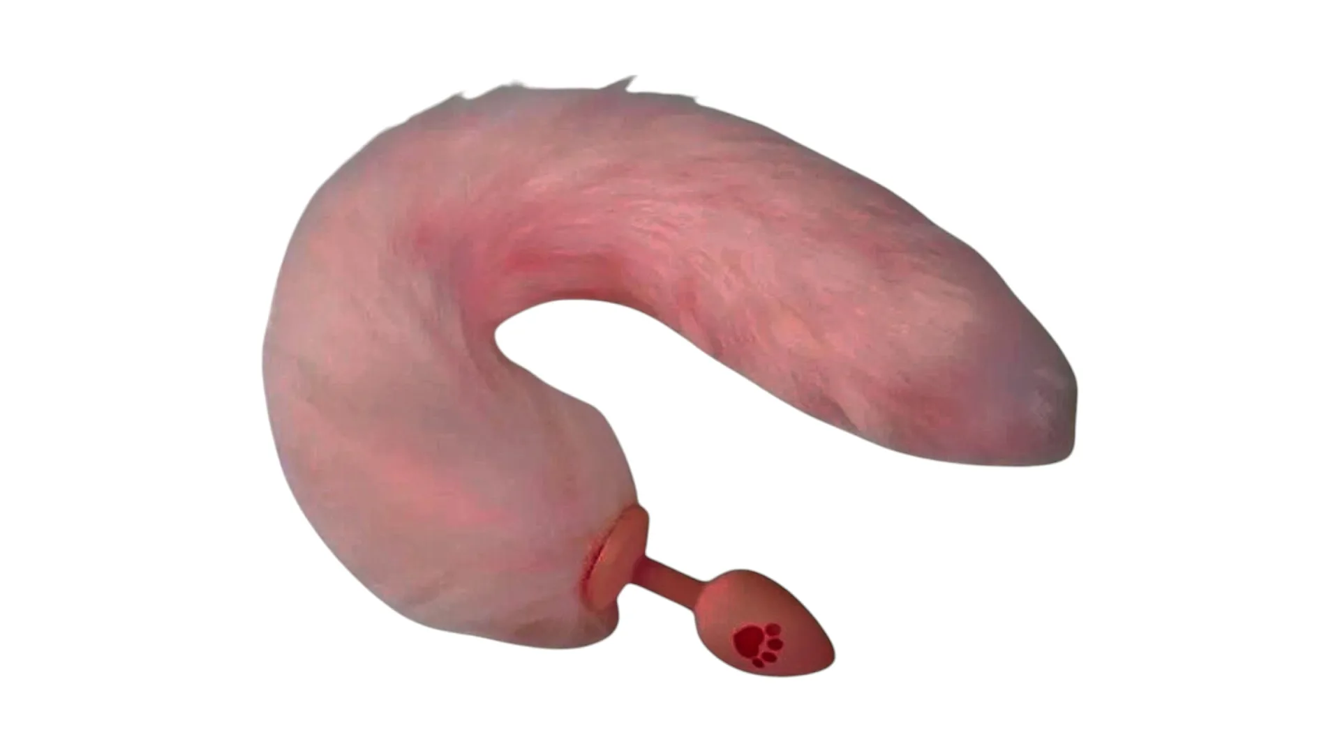 Small Fox Tail Plug – Ružový zadočkový kolík s líščím chvostom
