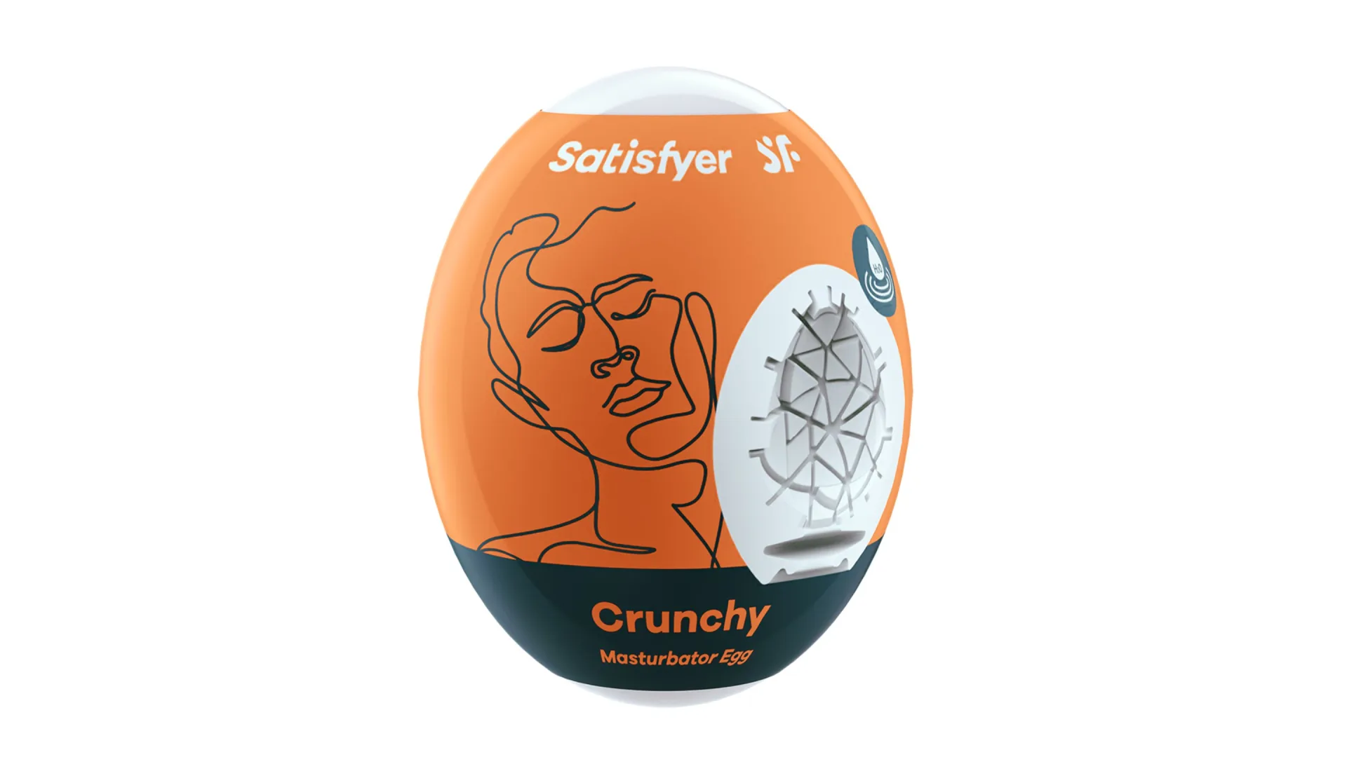 Satisfyer Crunchy Masturbator Egg - Flexibilné masturbačné vajíčko