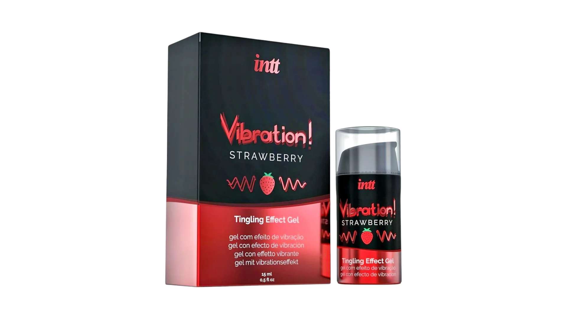 intt Vibration! Strawberry stimulačný gél 15 ml