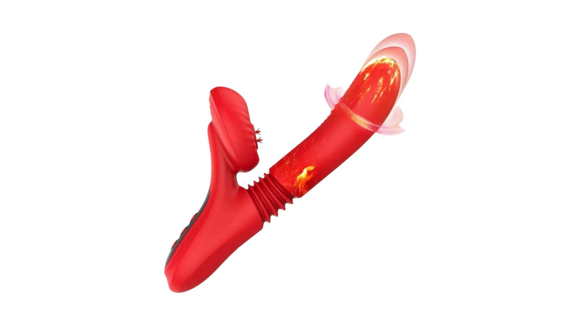 B-Series Rabbit - Hrejivý prirážací a lízací vibrátor 24,1 cm