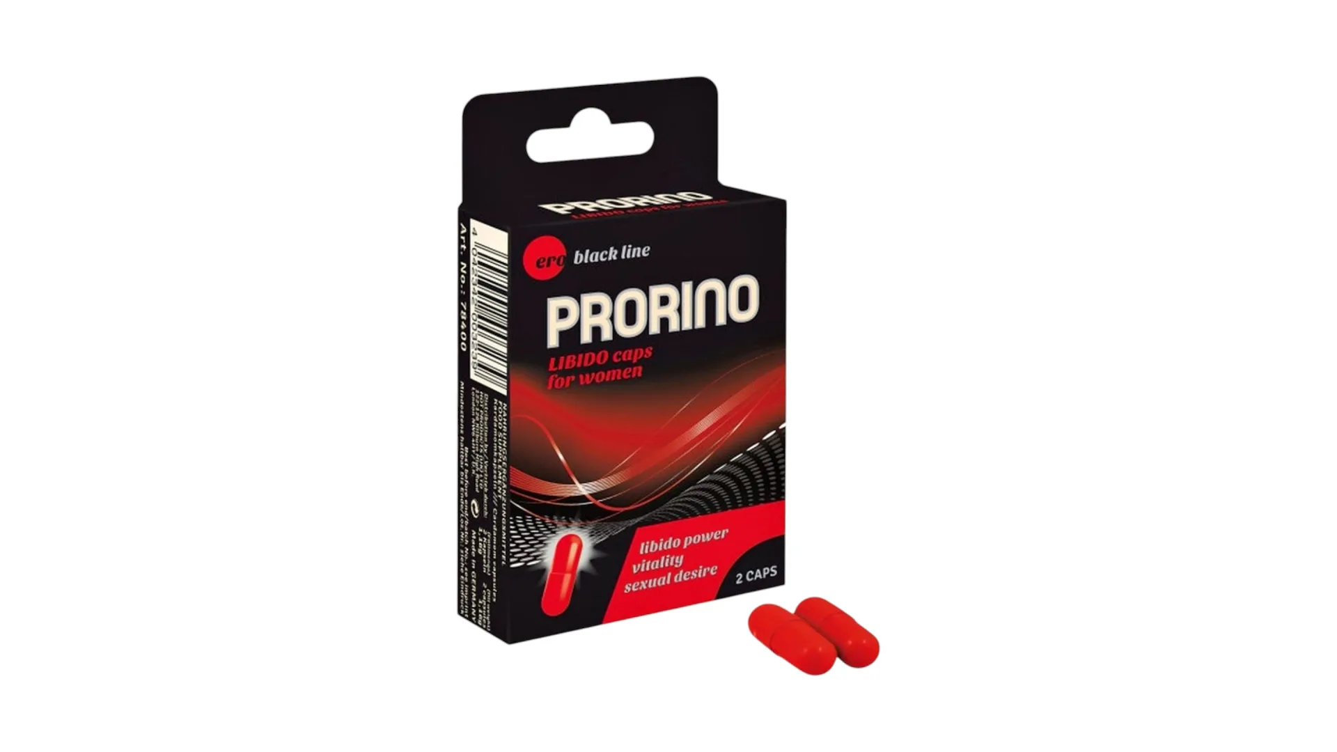 HOT Prorino Libido Caps - Kapsuly na zvýšenie libida pre ženy (2 ks)